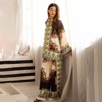 Coconut 2PC DIGITAL PRINTED SILK