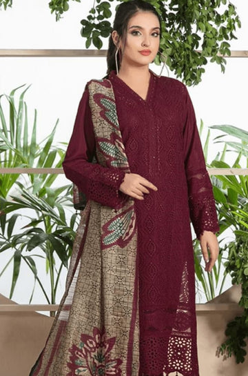 Maria B 3PC EMBROIDERED LAWN