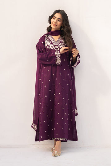 Dyot 3PC EMBROIDERED LAWN
