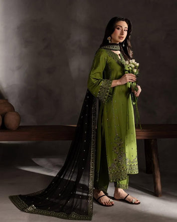 Ezzah 3PC EMBROIDERED LAWN