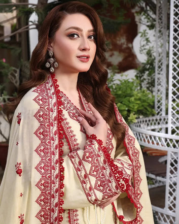 Aneelas 3PC EMBROIDERED LAWN