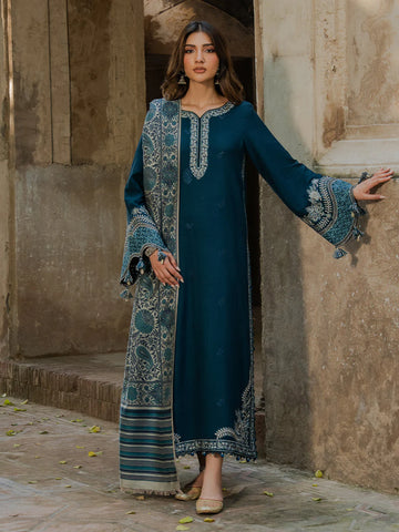 IZEL 3pc embroidered lawn