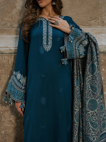 IZEL 3pc embroidered lawn