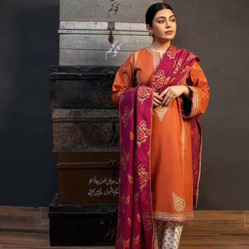 Zara shahJahan MOST DEMANDING EDITION 03PCS UNSTITCHED SUIT