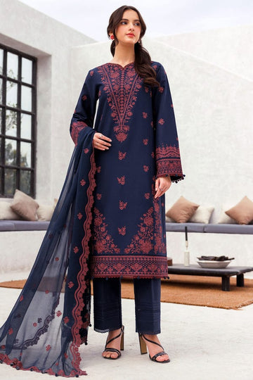 JAZMIN 3PC EMBROIDERED LAWN