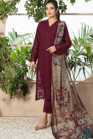 Maria B 3PC EMBROIDERED LAWN
